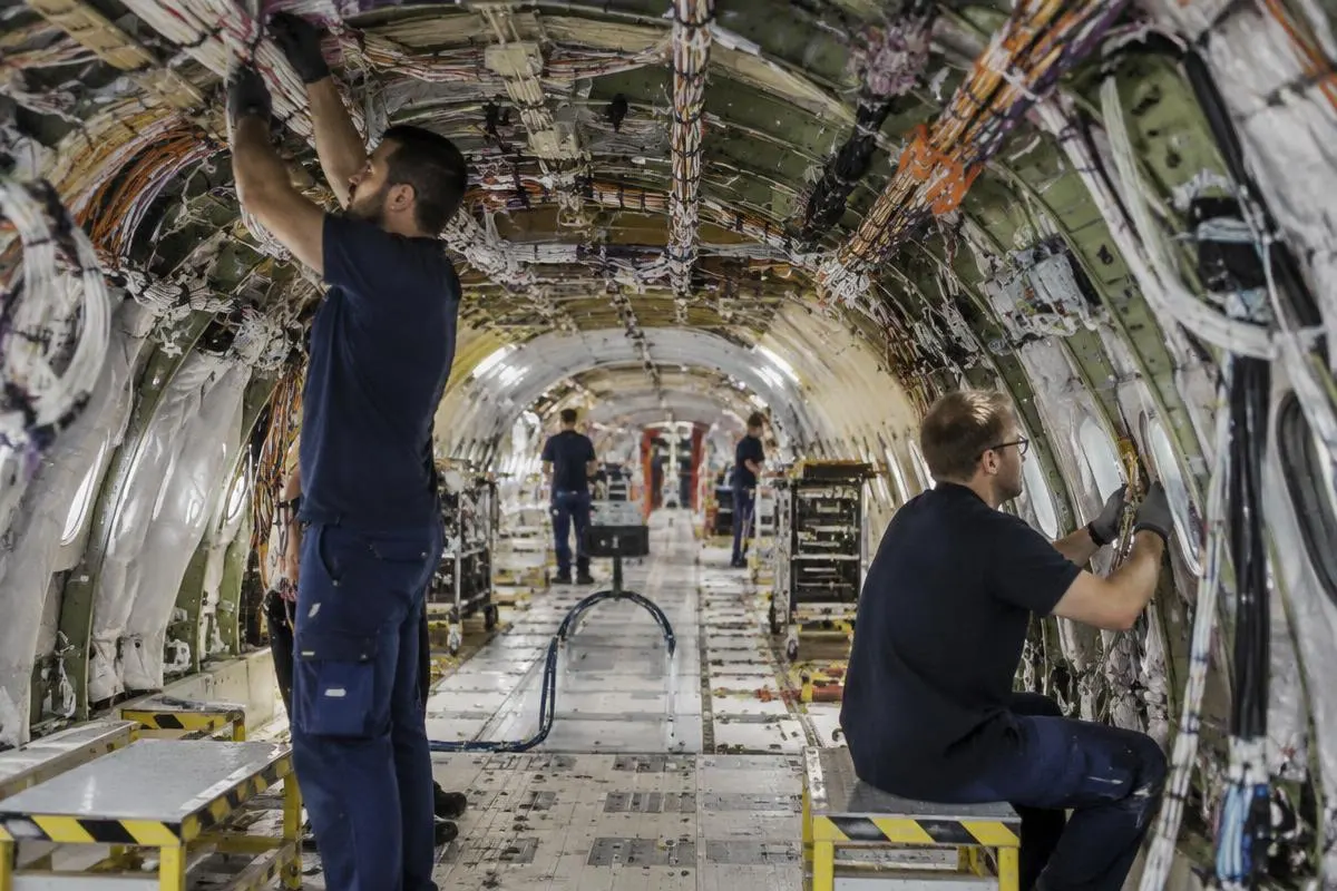 Illustrative photo for Airbus A380 wiring harnesses
